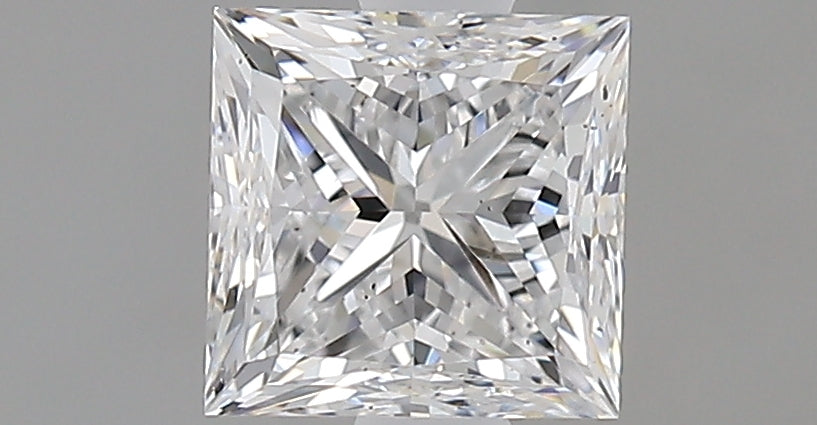 1.0 Carat Princess Natural Diamond with  Cut Diamond in 14KT  view 1
