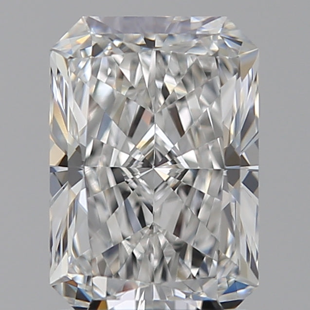 1.57 Carat Radiant Lab Diamond with  Cut Diamond in 14KT  view 1

