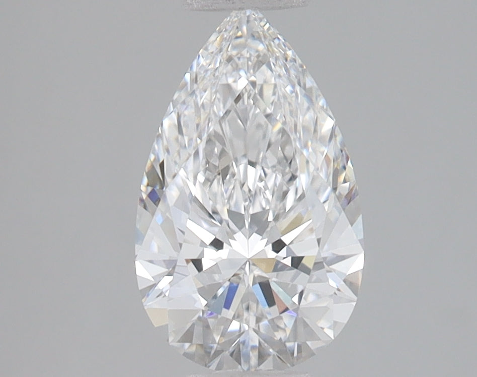1.42 Carat Pear Lab Diamond with  Cut Diamond in 14KT  view 1
