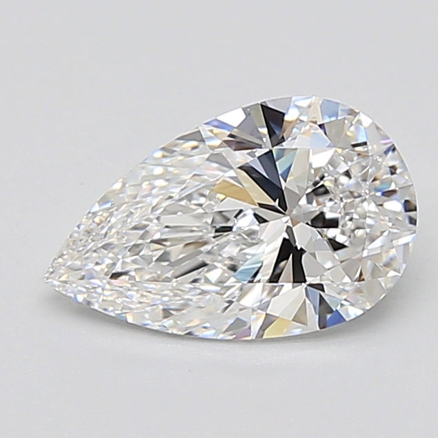 1.73 Carat Pear Lab Diamond with  Cut Diamond in 14KT  view 1
