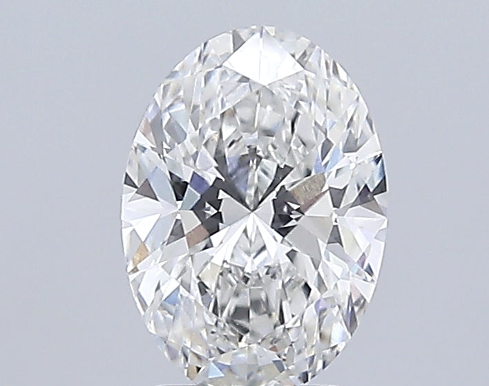 3.06 Carat Oval Lab Diamond with  Cut Diamond in 14KT  view 1
