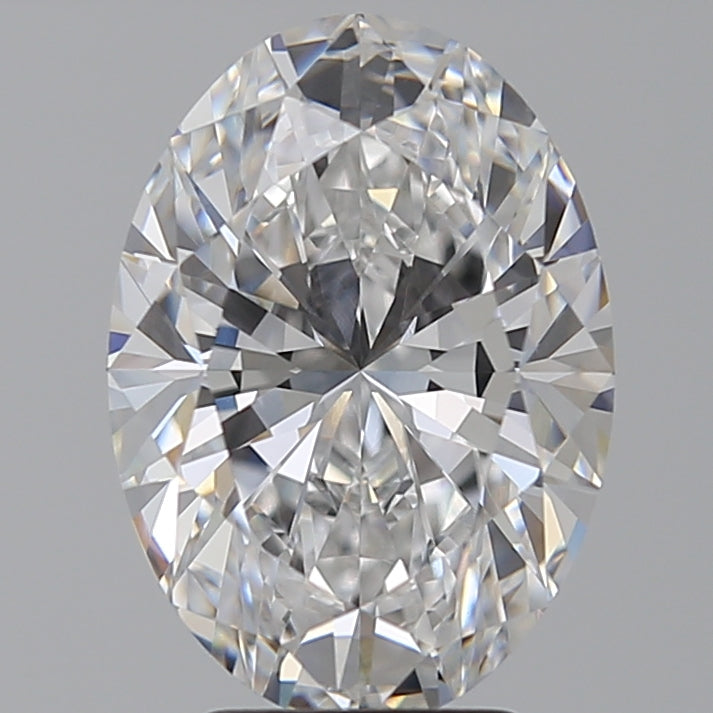 4.03 Carat Oval Lab Diamond with  Cut Diamond in 14KT  view 1

