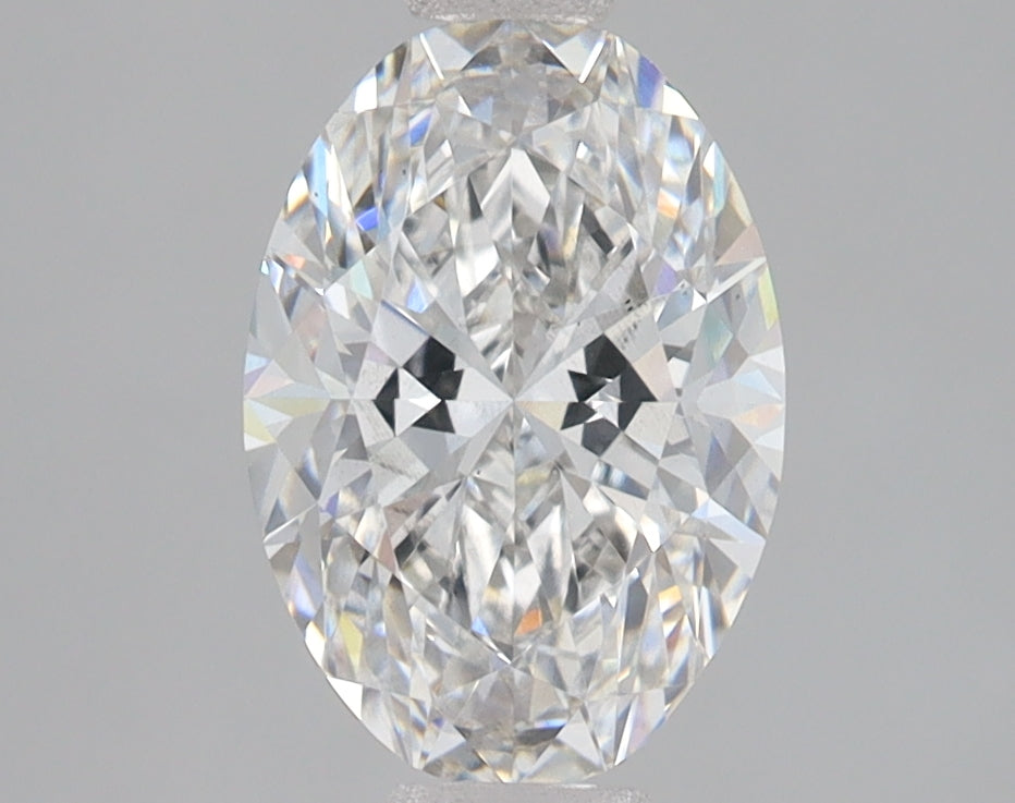 1.83 Carat Oval Lab Diamond with  Cut Diamond in 14KT  view 1

