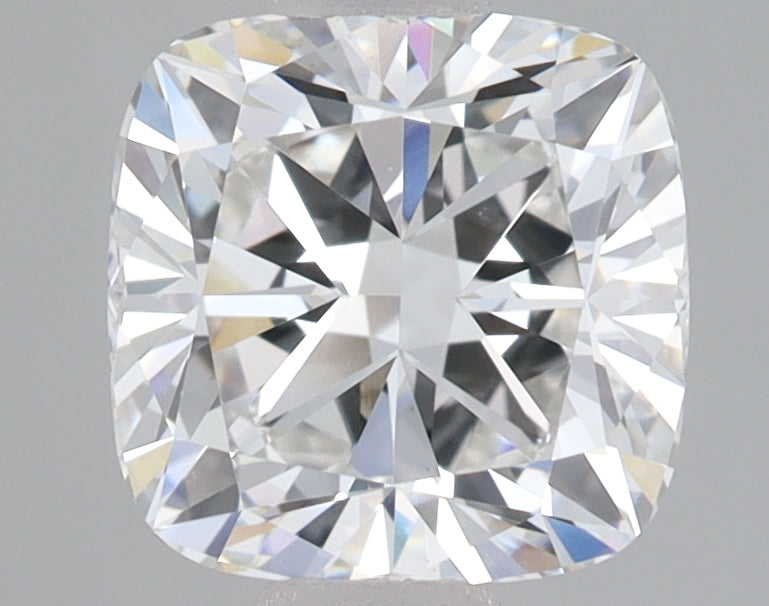 1.53 Carat Cushion Lab Diamond with  Cut Diamond in 14KT  view 1
