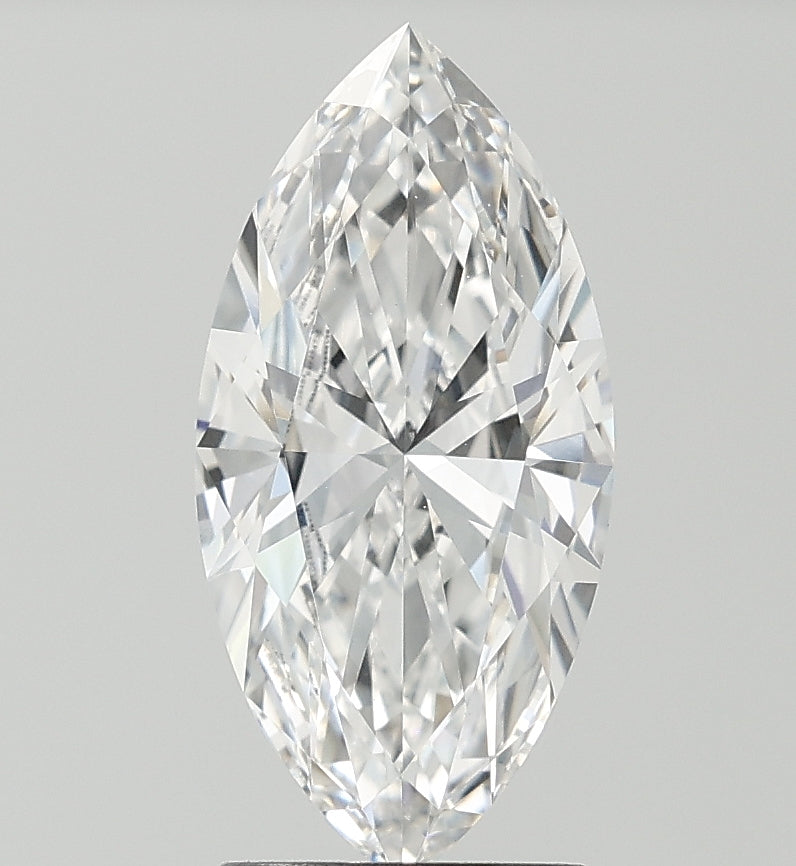 1.99 Carat Marquise Lab Diamond with  Cut Diamond in 14KT  view 1
