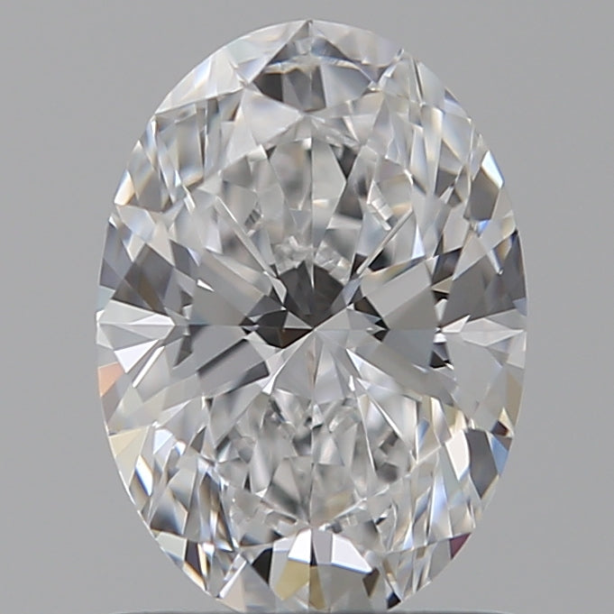 1.07 Carat Oval Lab Diamond with  Cut Diamond in 14KT  view 1
