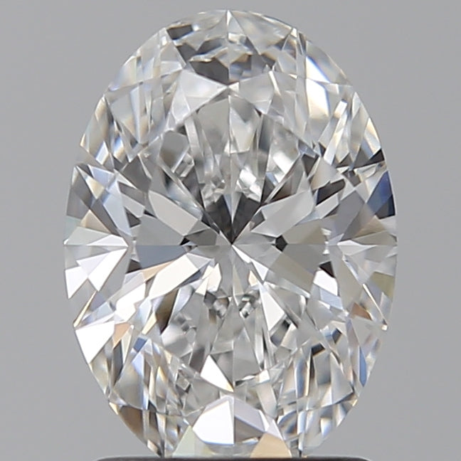 1.57 Carat Oval Lab Diamond with  Cut Diamond in 14KT  view 1
