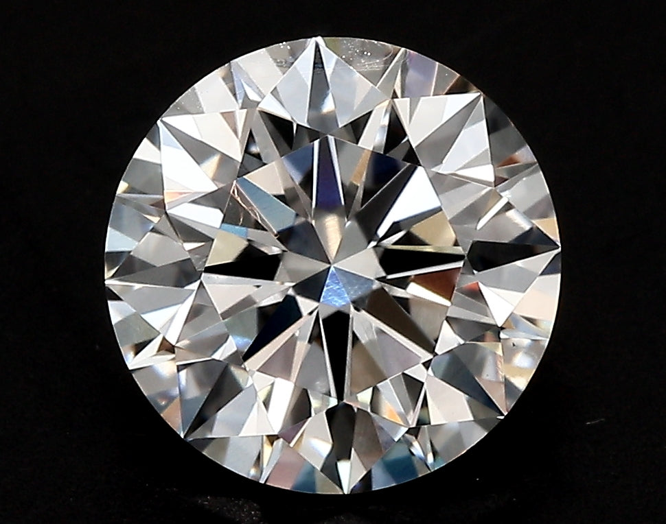 3.02 Carat Round Lab Diamond with  Cut Diamond in 14KT  view 1

