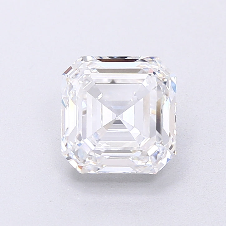 2.13 Carat Asscher Lab Diamond with  Cut Diamond in 14KT  view 1
