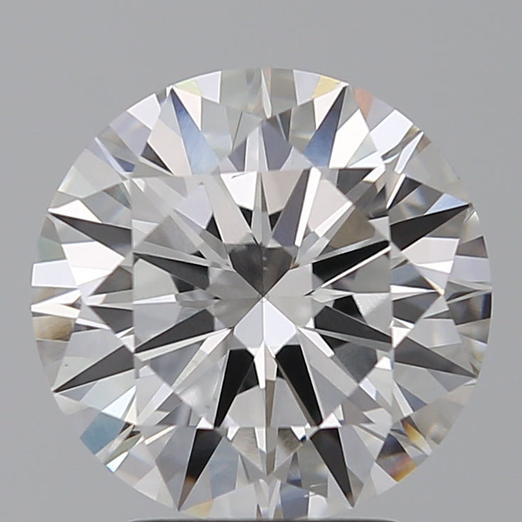 3.0 Carat Round Lab Diamond with  Cut Diamond in 14KT  view 1
