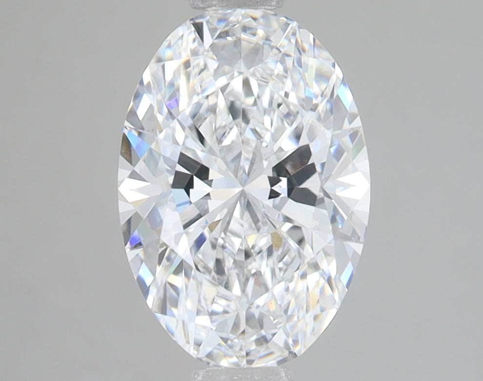 2.07 Carat Oval Lab Diamond with  Cut Diamond in 14KT  view 1

