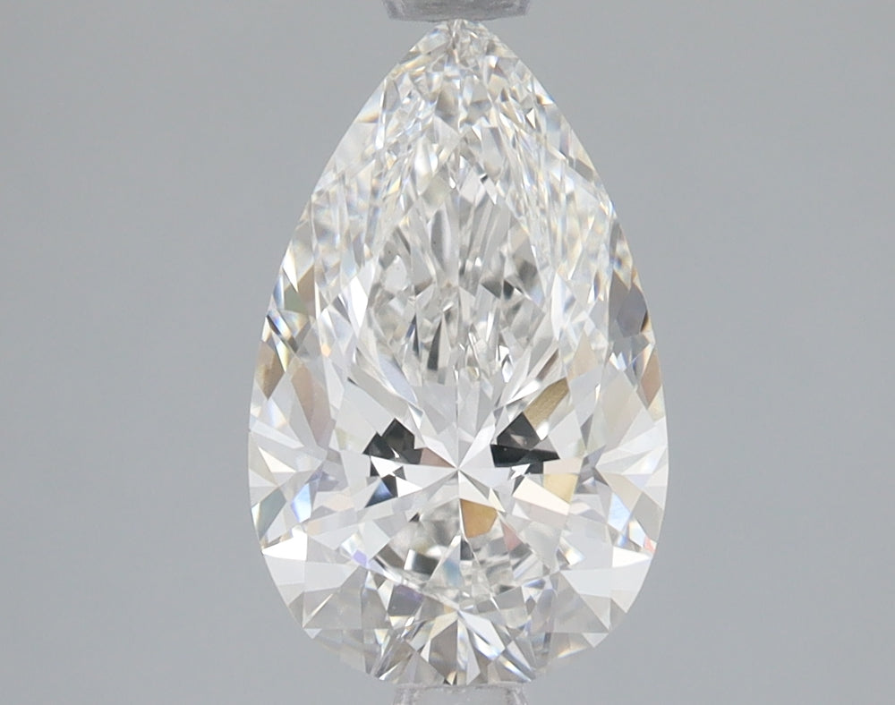 1.88 Carat Pear Lab Diamond with  Cut Diamond in 14KT  view 1
