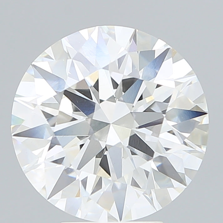 5.43 Carat Round Lab Diamond with  Cut Diamond in 14KT  view 1
