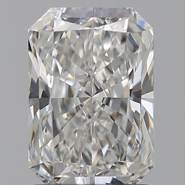 1.51 Carat Radiant Lab Diamond with  Cut Diamond in 14KT  view 1

