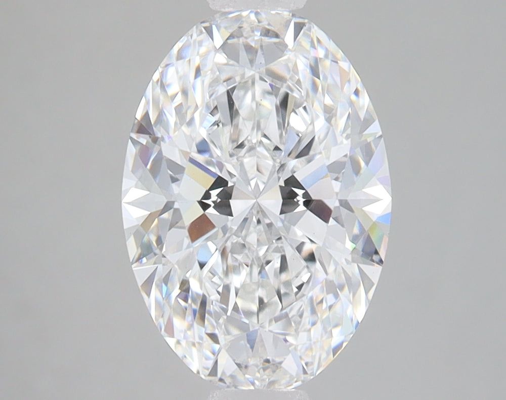 2.48 Carat Oval Lab Diamond with  Cut Diamond in 14KT  view 1
