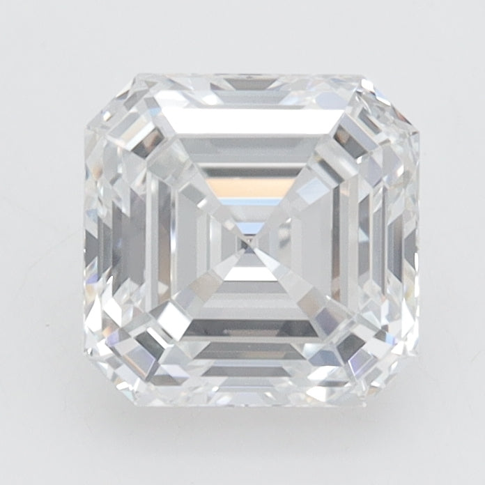 1.01 Carat Asscher Lab Diamond with  Cut Diamond in 14KT  view 1
