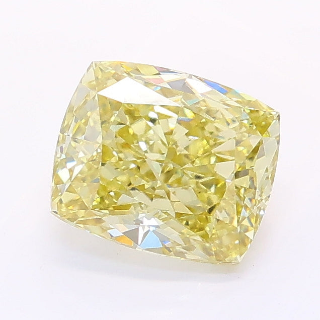 1.55 Carat Cushion Lab Diamond with  Cut Diamond in 14KT  view 1
