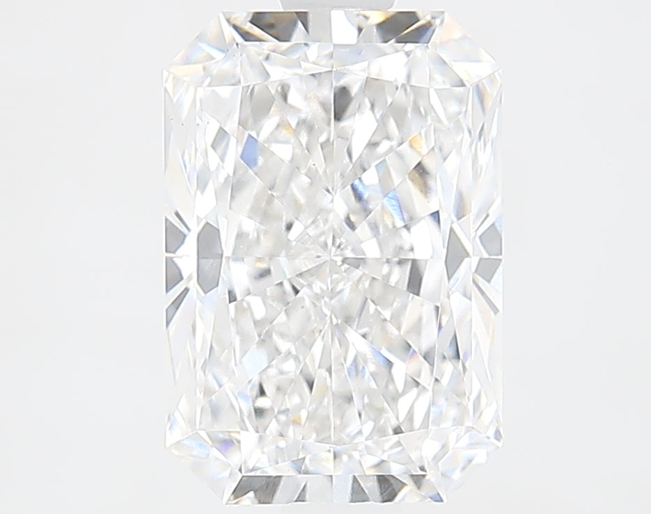 2.06 Carat Radiant Lab Diamond with  Cut Diamond in 14KT  view 1
