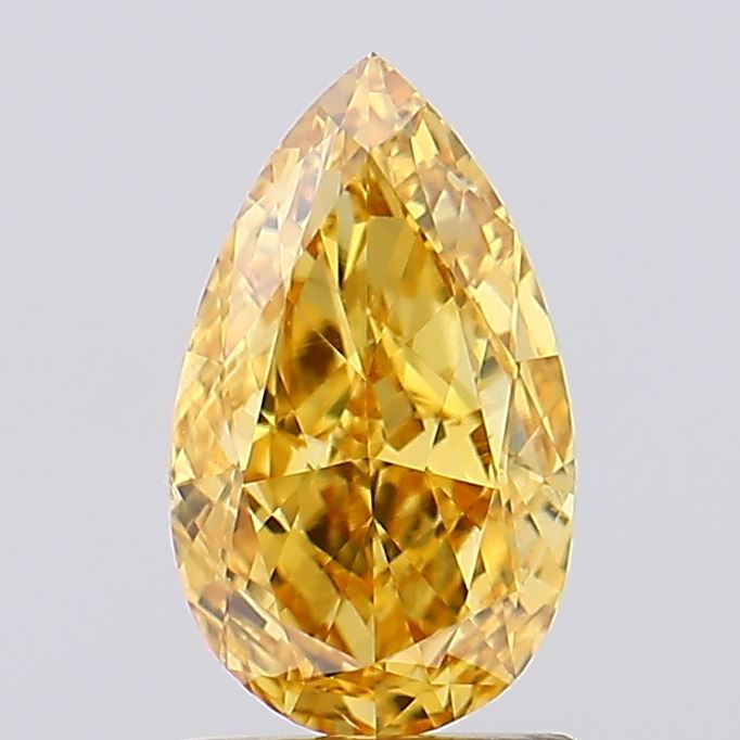 1.51 Carat Pear Lab Diamond with  Cut Diamond in 14KT  view 1
