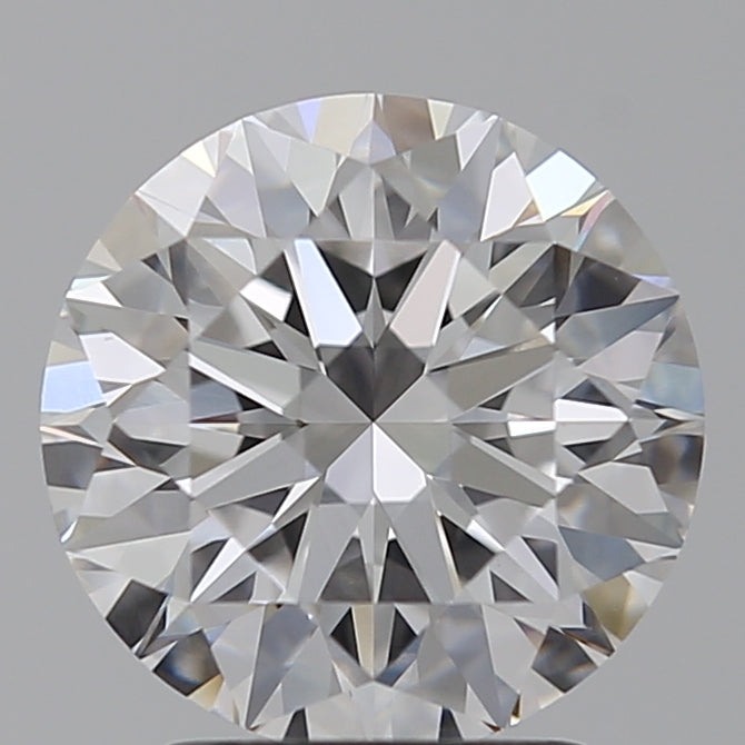 2.53 Carat Round Lab Diamond with  Cut Diamond in 14KT  view 1
