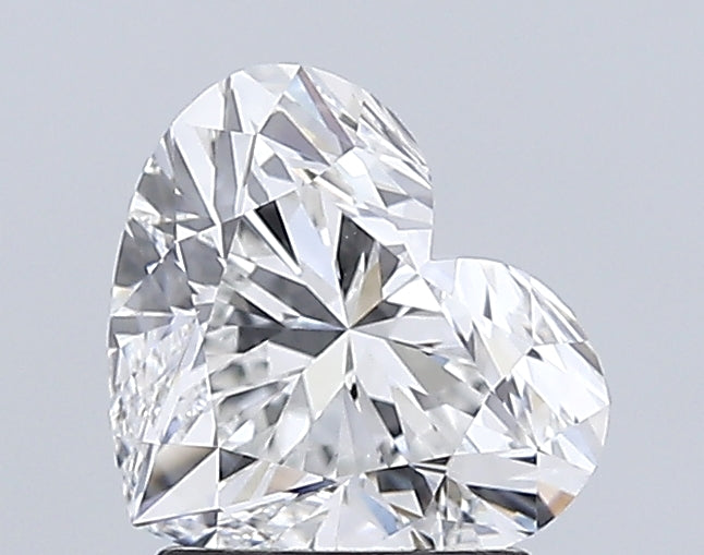 2.01 Carat Heart Lab Diamond with  Cut Diamond in 14KT  view 1
