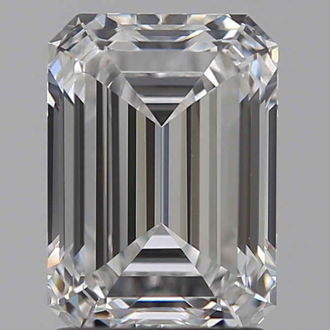 1.91 Carat Emerald Lab Diamond with  Cut Diamond in 14KT  view 1
