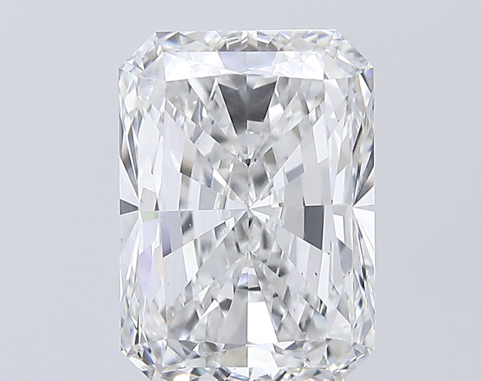 5.02 Carat Radiant Lab Diamond with  Cut Diamond in 14KT  view 1
