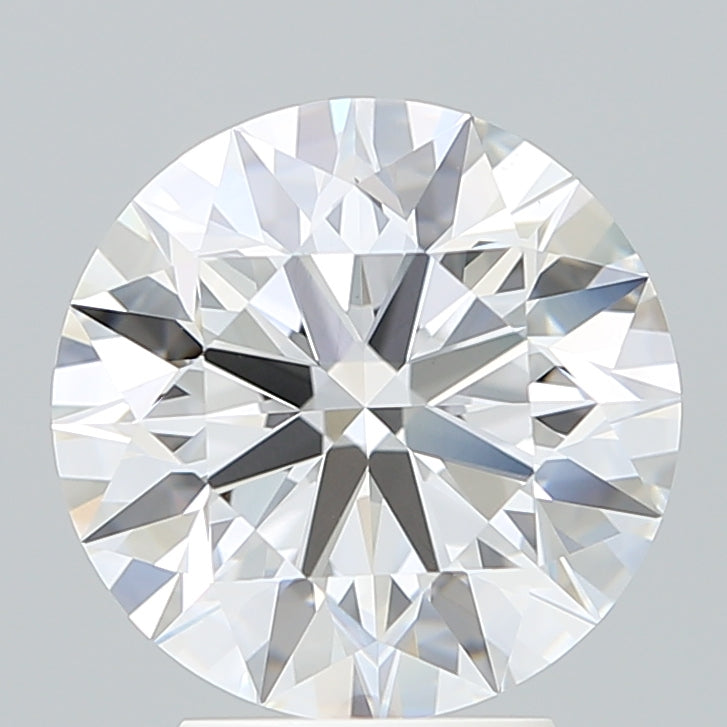 3.82 Carat Round Lab Diamond with  Cut Diamond in 14KT  view 1
