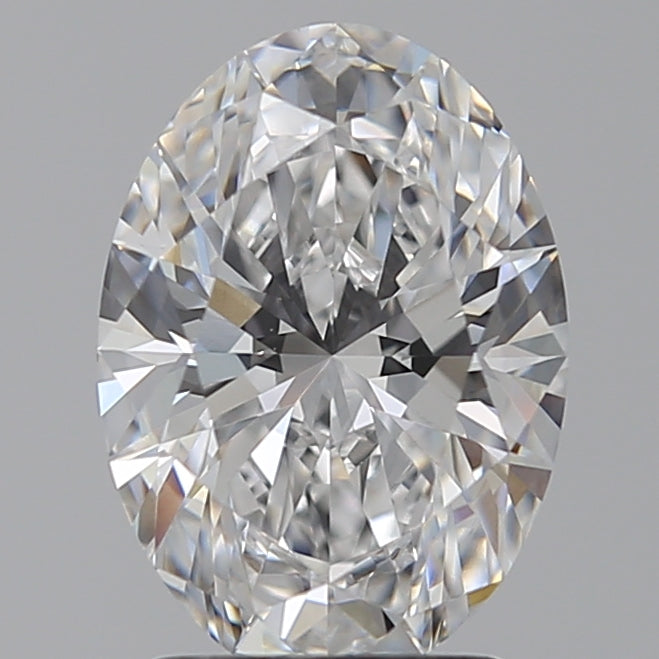 2.07 Carat Oval Lab Diamond with  Cut Diamond in 14KT  view 1
