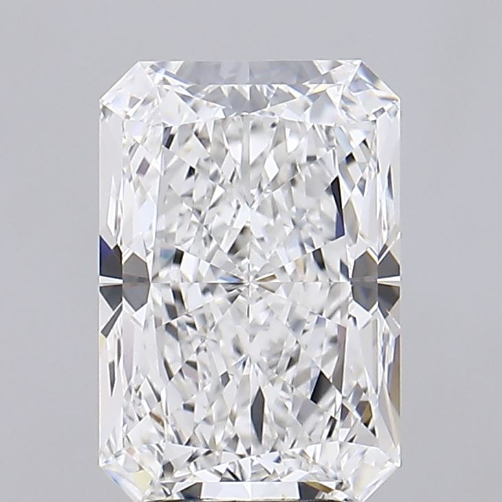 3.81 Carat Radiant Lab Diamond with  Cut Diamond in 14KT  view 1
