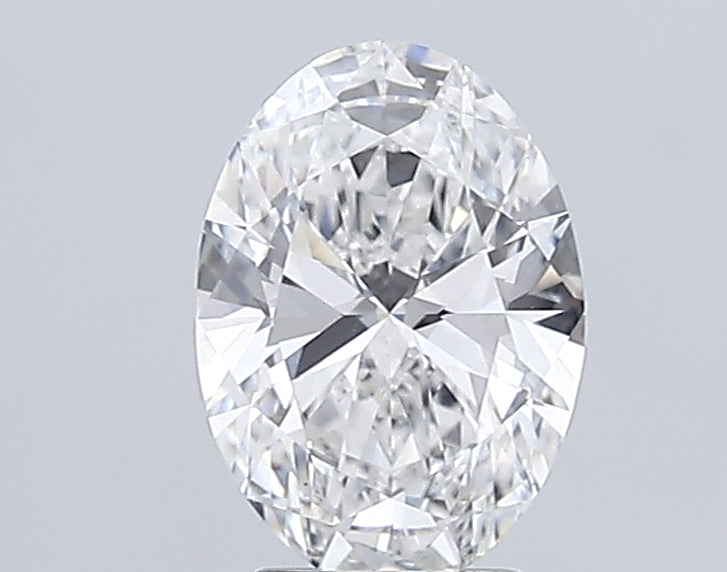 3.36 Carat Oval Lab Diamond with  Cut Diamond in 14KT  view 1
