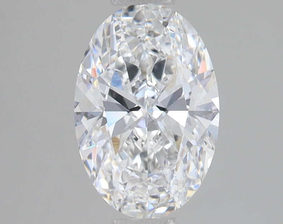 1.5 Carat Oval Lab Diamond with  Cut Diamond in 14KT  view 1
