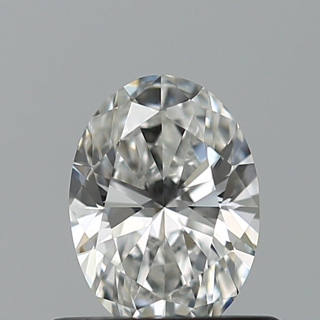 0.5 Carat Oval Natural Diamond with  Cut Diamond in 14KT  view 1
