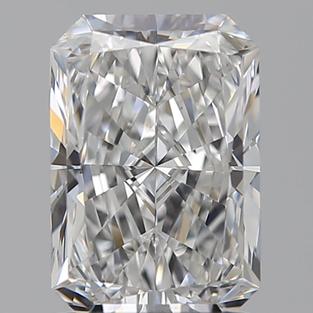 1.6 Carat Radiant Lab Diamond with  Cut Diamond in 14KT  view 1
