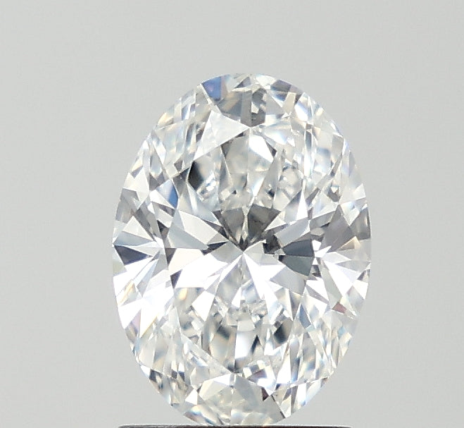 1.5 Carat Oval Lab Diamond with  Cut Diamond in 14KT  view 1
