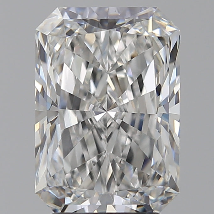 3.1 Carat Radiant Lab Diamond with  Cut Diamond in 14KT  view 1
