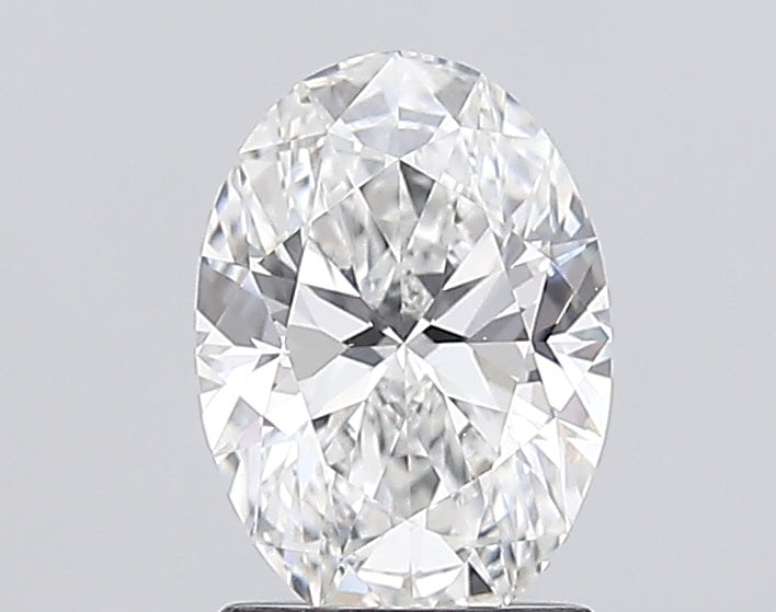 1.64 Carat Oval Lab Diamond with  Cut Diamond in 14KT  view 1
