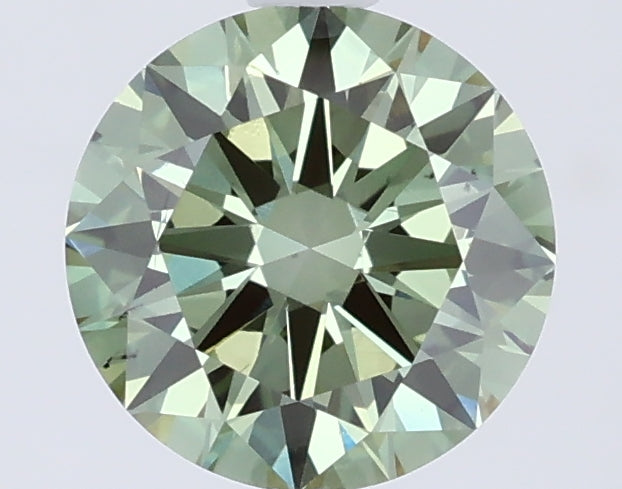 1.5 Carat Round Lab Diamond with  Cut Diamond in 14KT  view 1
