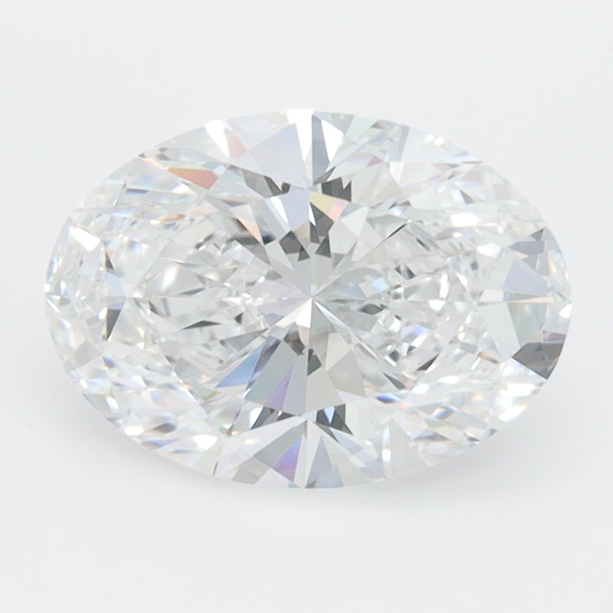 2.09 Carat Oval Lab Diamond with  Cut Diamond in 14KT  view 1
