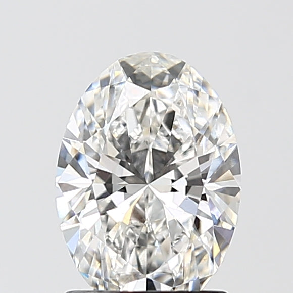 1.55 Carat Oval Lab Diamond with  Cut Diamond in 14KT  view 1
