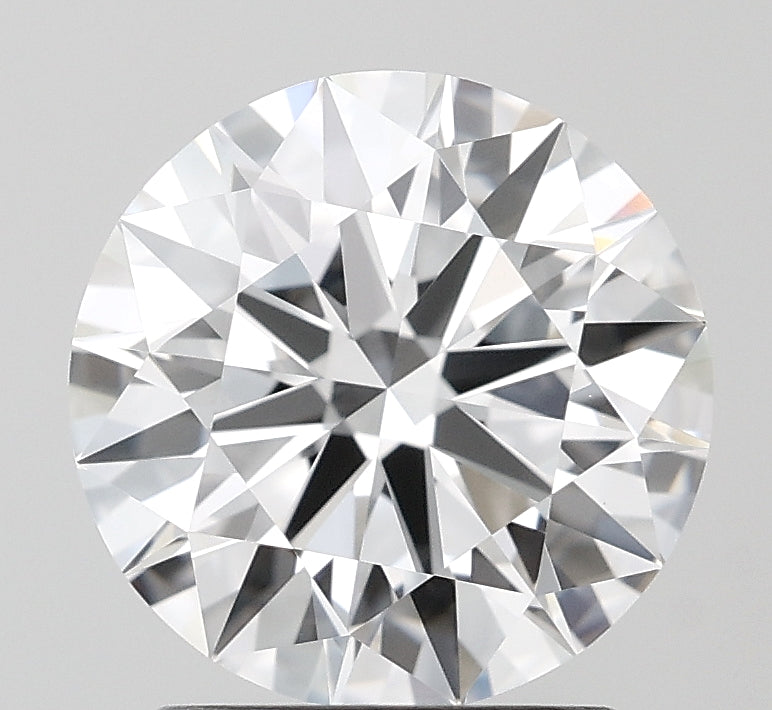2.05 Carat Round Lab Diamond with  Cut Diamond in 14KT  view 1
