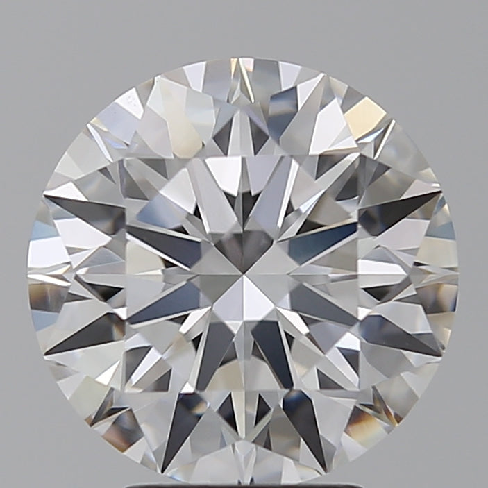 3.78 Carat Round Lab Diamond with  Cut Diamond in 14KT  view 1

