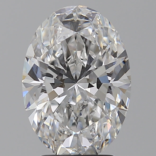 3.01 Carat Oval Lab Diamond with  Cut Diamond in 14KT  view 1
