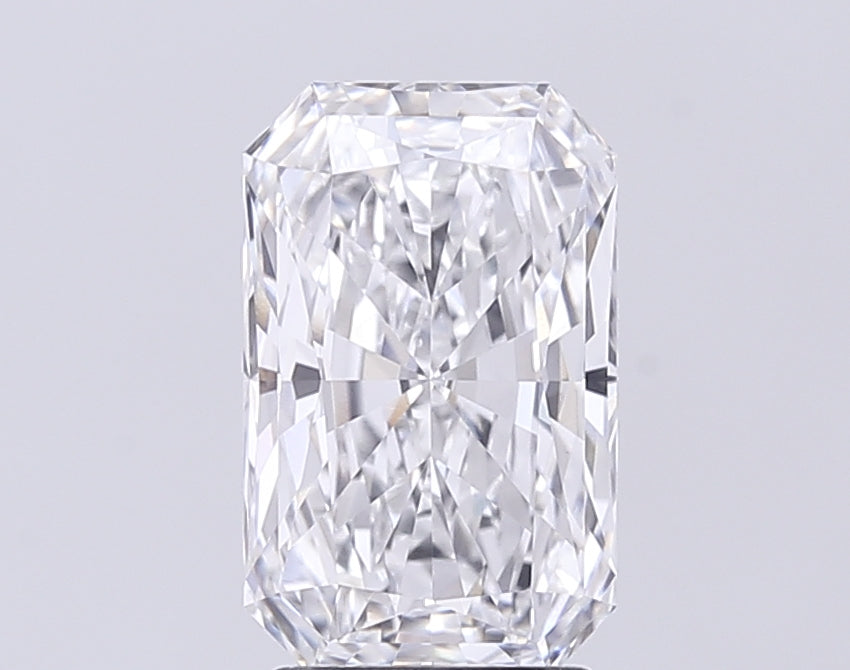 3.0 Carat Radiant Lab Diamond with  Cut Diamond in 14KT  view 1
