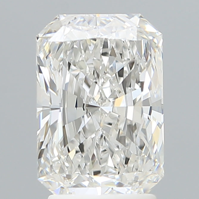 2.69 Carat Radiant Lab Diamond with  Cut Diamond in 14KT  view 1
