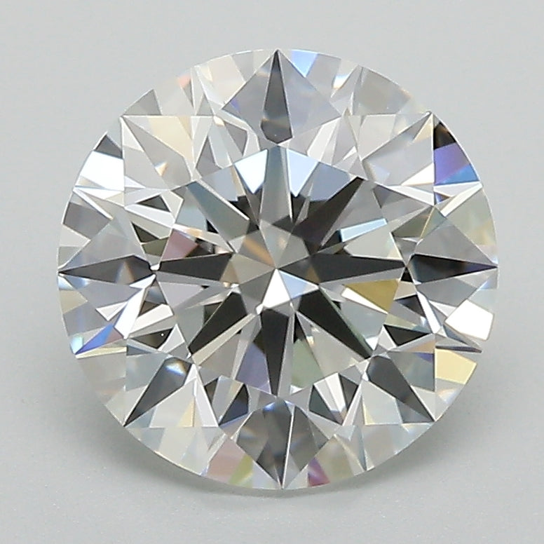 2.59 Carat Round Lab Diamond with  Cut Diamond in 14KT  view 1
