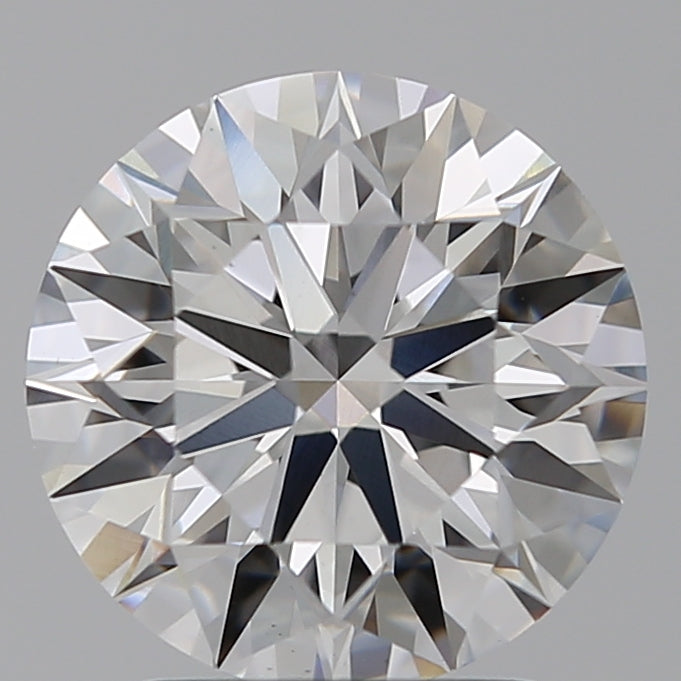 2.25 Carat Round Lab Diamond with  Cut Diamond in 14KT  view 1
