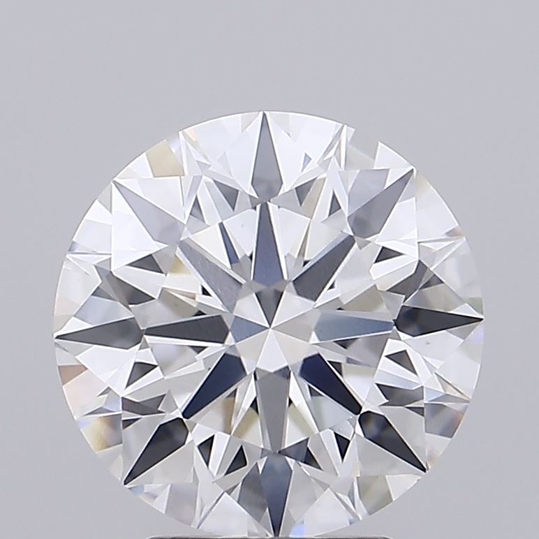 3.58 Carat Round Lab Diamond with  Cut Diamond in 14KT  view 1
