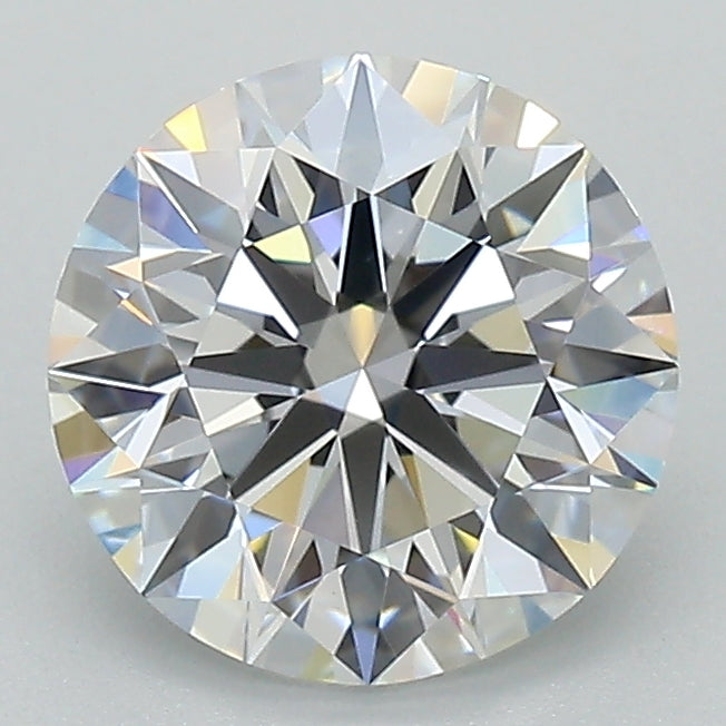1.93 Carat Round Lab Diamond with  Cut Diamond in 14KT  view 1
