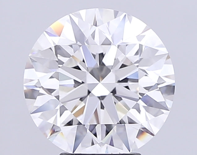 5.02 Carat Round Lab Diamond with  Cut Diamond in 14KT  view 1
